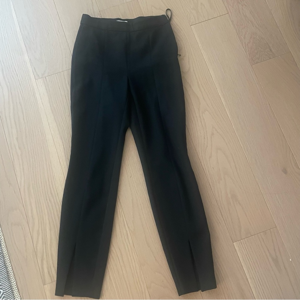 $148 Aritzia Babaton Cassatt Pant in Black Size 6 - High-waisted slit pants - Picture 15 of 16